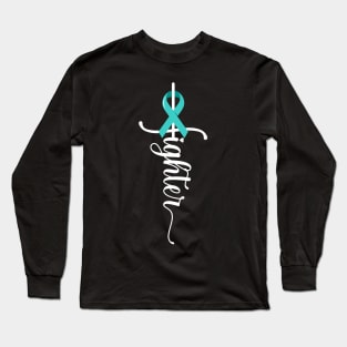 Ovarian Cancer Fighter Long Sleeve T-Shirt